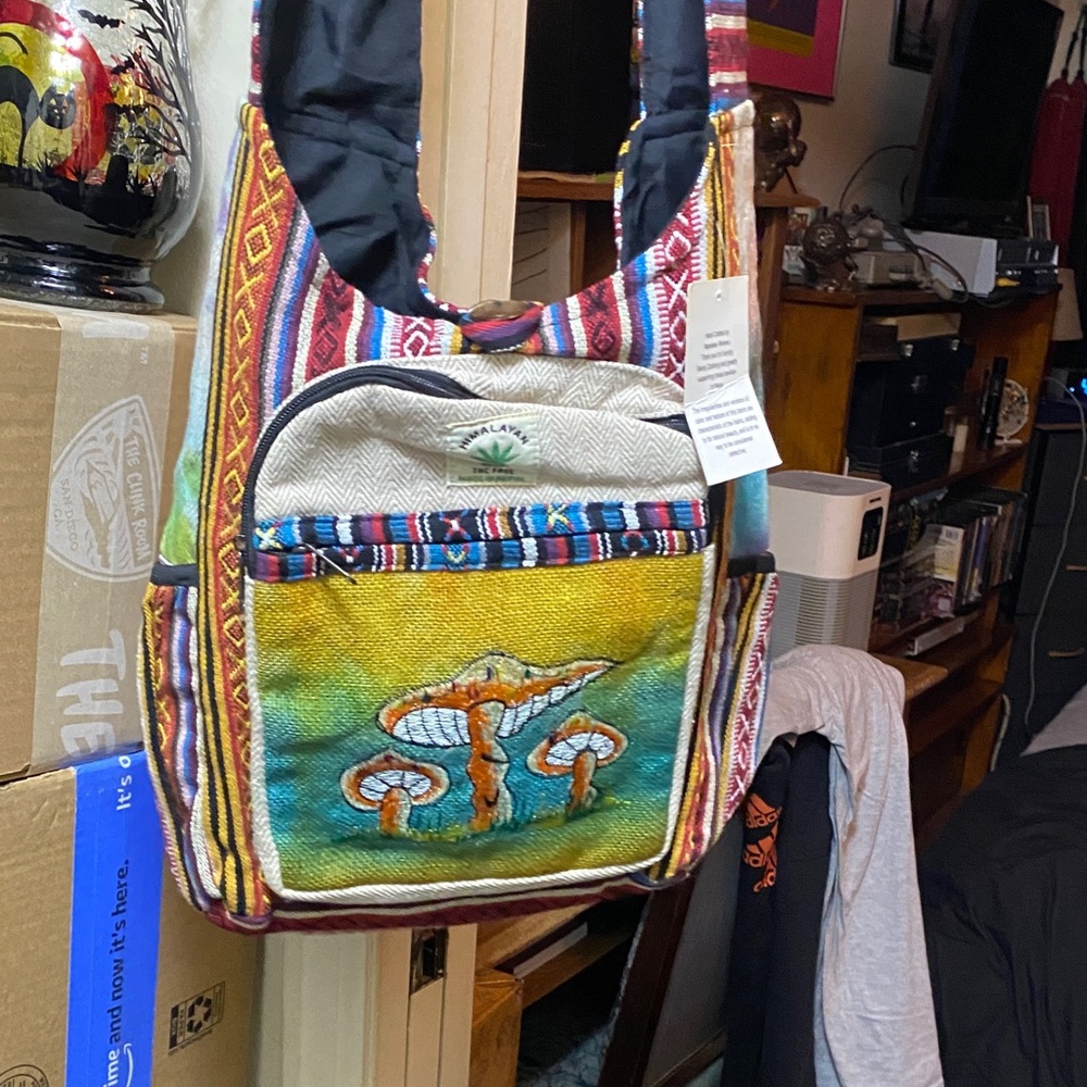 Colorful Embroidered Hobo Bag
